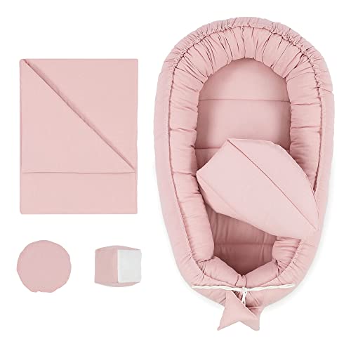 Babynestchen Set Neugeborene 90x50 cm Baumwolle -...