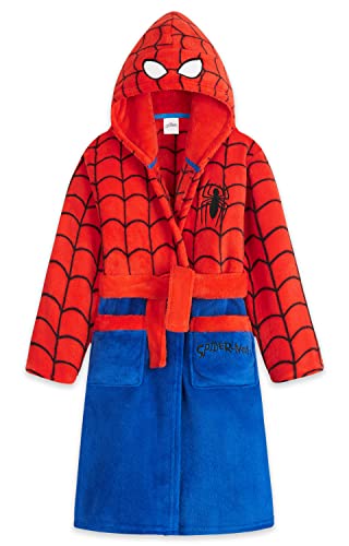 Marvel Bademantel Kinder Jungen Fleece, Spiderman...