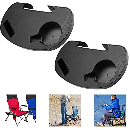 GOLRISEN 2 Stück Getränkehalter Stuhl Schwarz...