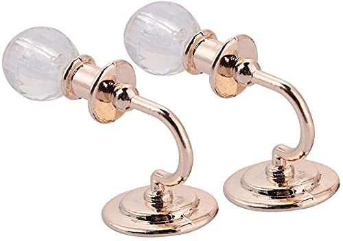 QIANG Puppenhaus Wandleuchte, 2 Stück Legierung...