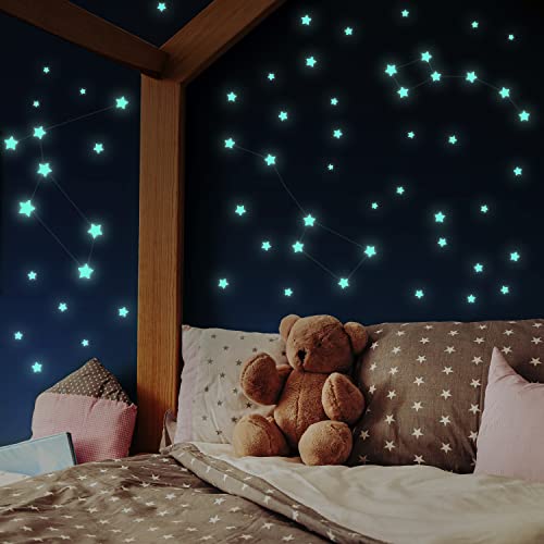 400 Leuchtsterne Kinderzimmer [selbstklebend]...
