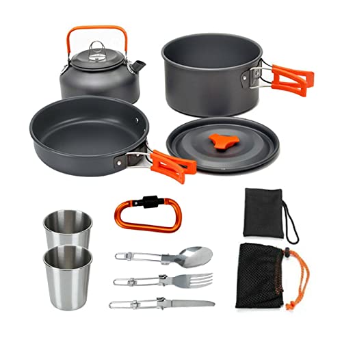 Trintion 8 Teilig Aluminium Camping Kochset...