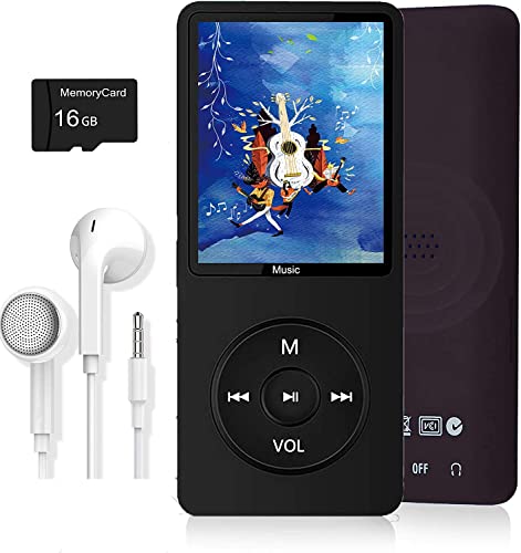MP3-Player, Musik-Player mit 16GB Micro SD Karte,...