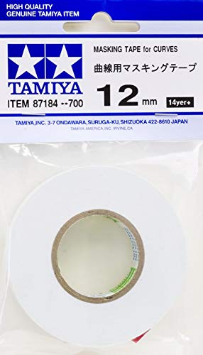 TAMIYA 87184 Masking 12mm/20m f. Rundungen,...