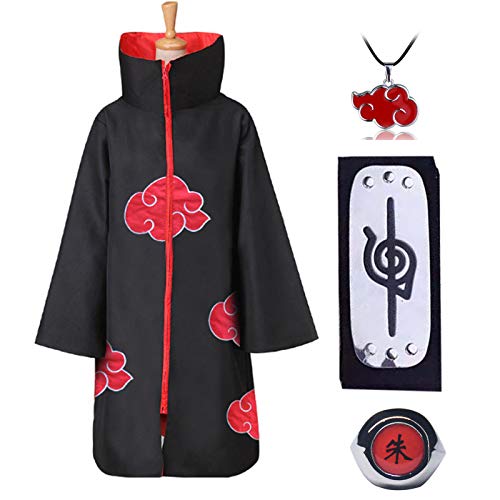 Xinqin 4 Stück Naruto Akatsuki Umhang, Anime...