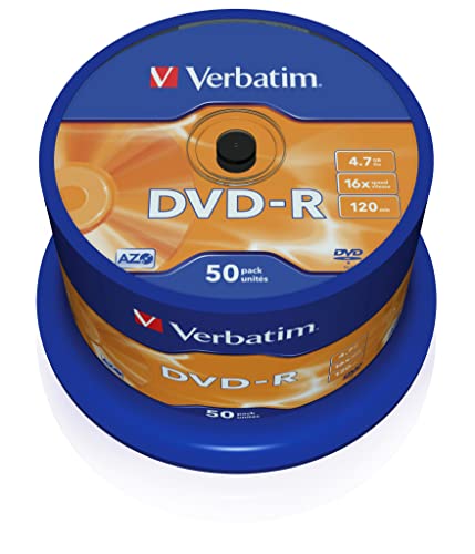Verbatim DVD-R 16x Matt Silver 4.7GB, 50er Pack...