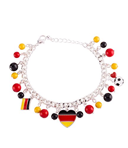 SIX Deutschland Armband mit Flagge, Herz und...