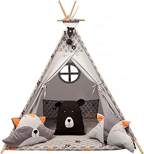 Kinder Spielzelt Teepee Tipi Set für Kinder...