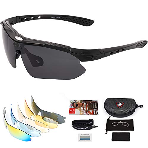 arteesol fahrradbrille UV400 Schutz mit 5...