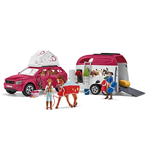 SCHLEICH 42535 Spielset - Abenteuer mit Auto und...