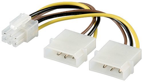 6 poliges Grafikkarten-Stromkabel Adapter Strom...