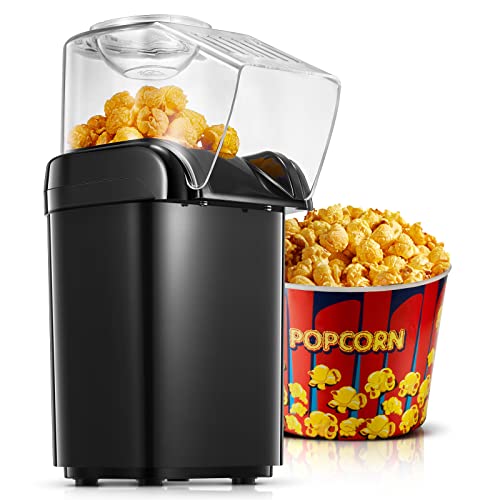 HOUSNAT Popcornmaschine, 1200W Heißluft Popcorn...