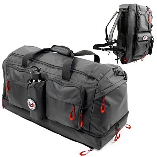 RYP-DO Sporttasche 3 in 1 - Reisetasche Schwarz -...