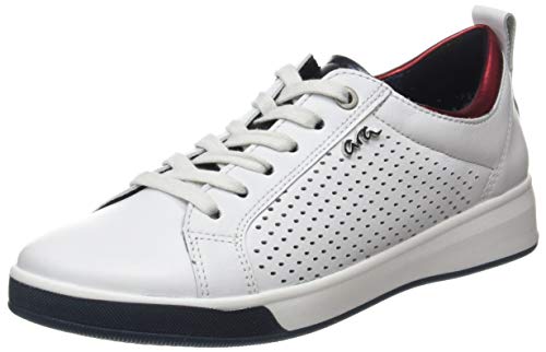 ara Damen ROM Sneaker, (Weiss,BLAU/ROT 06), 37.5...