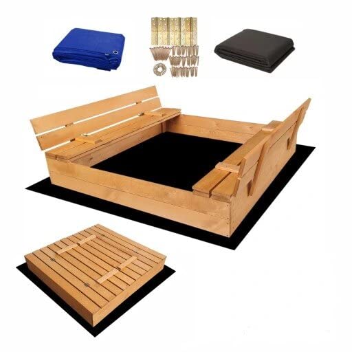 Imprägniert Premium Sandkasten Sandbox mit...