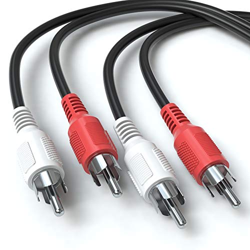 JAMEGA - 5m Cinch Audio Kabel | 2 Cinch-Stecker...