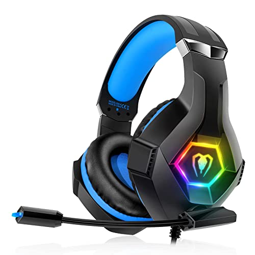 Gaming Headset für PS4 PS5 PC, PS4 Headset mit...