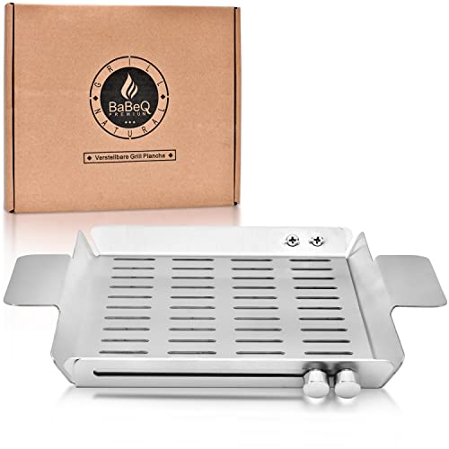 BABEQ - Stufenlos verstellbarer Grillkorb bis auf...