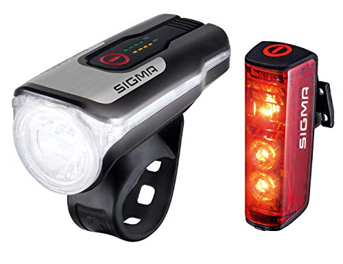 SIGMA SPORT - LED Fahrradlicht Set Aura 80 und...