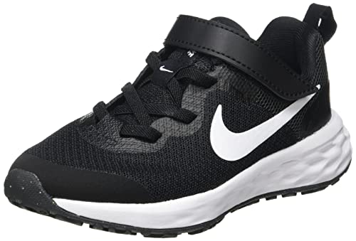 Nike Revolution 6 Sneaker, Black/White-Dk Smoke...