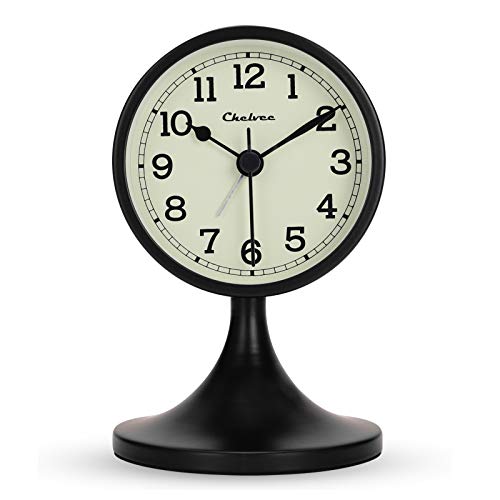 Lafocuse Metall Wecker Schwarz Retro Klassisch,...