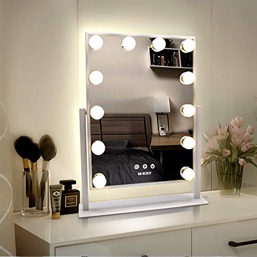 Weily Hollywood Make-up-Spiegel mit Lichtern,...