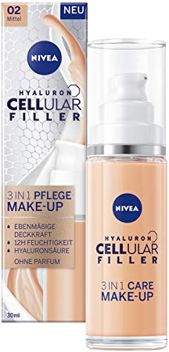 NIVEA Hyaluron Cellular Filler 3in1 Pflege Make-Up...