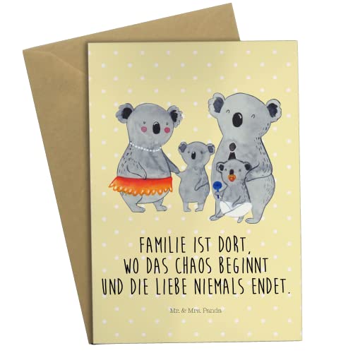 Mr. & Mrs. Panda Grußkarte Koala Familie -...