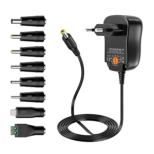 Zolt 12W Universal Netzteil AC zu DC 3V 4,5V 5V 6V...