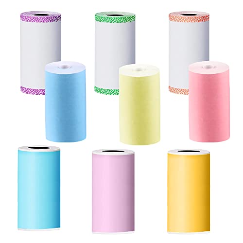 Thermopapier Bunt, MOPOIN 9 Rollen Thermodrucker...