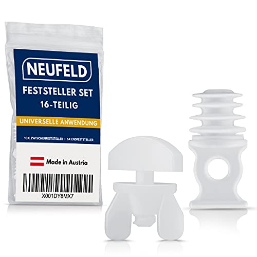 NEUFELD® Gardinenstopper Set [16 teilig] -...