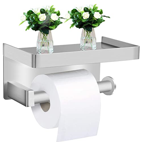 Toilettenpapierhalter Ohne Bohren mit Ablage,...