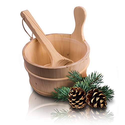 CozyNature® Sauna Eimer mit Kelle aus...