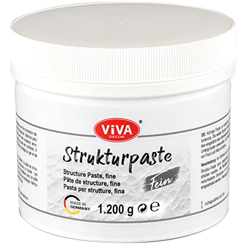 Viva Decor® Strukturpaste Fein (1200g, Weiß)...