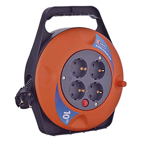 EMOS P19510 Mini-Kabeltrommel 10m / 4-Fach...