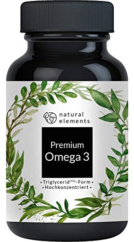 Premium Omega 3 Fischöl Kapseln - 3-fache...