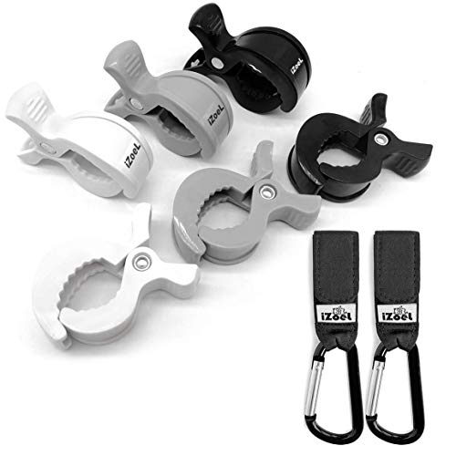 6 Kinderwagen Klammer + 2 Haken Clips für...