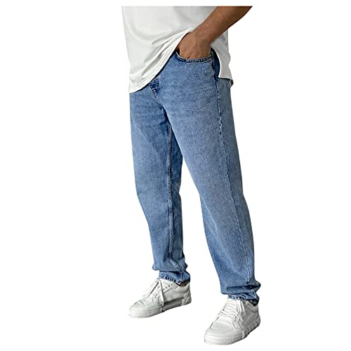 KAIXLIONLY Jeans Herren Einfarbig Jeanshosen...