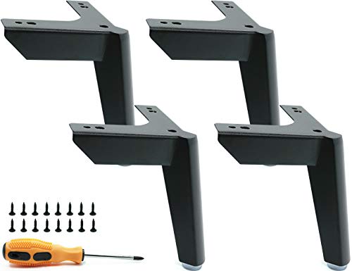 LONGZG 4 Stück 4.72' / 12 cm schwarz...