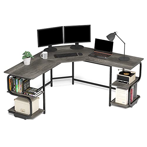 Ulifance L-förmiger Eckschreibtisch mit 4...