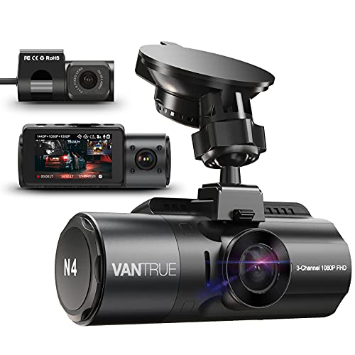 VANTRUE N4 3 Lens Dashcam 1440P + Dual 1080P...