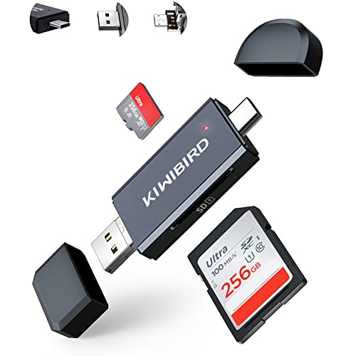 KiWiBiRD USB C SD Kartenleser, Micro SD Karte auf...