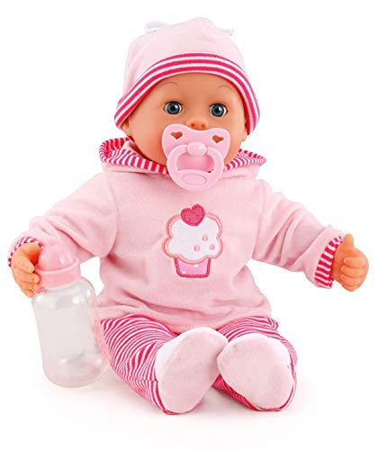 Babypuppe First Words mit Schlafaugen, spricht 24...