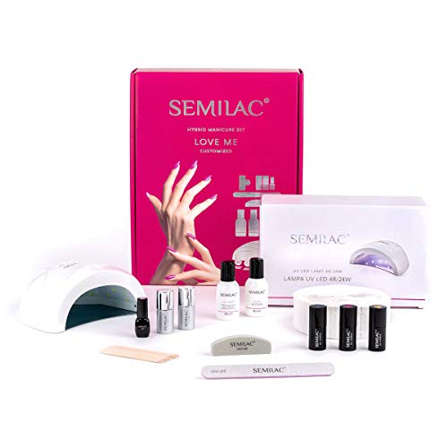 Semilac Love Me Hybrid-Maniküre-Set 3 bunte...