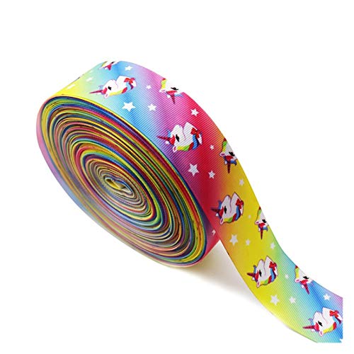 ASDFDG Weihnachtsband 5yard Unicorn Cartoon...