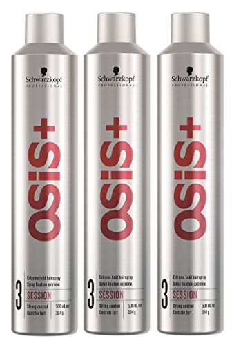 3 x Schwarzkopf Osis Session Haarspray für...