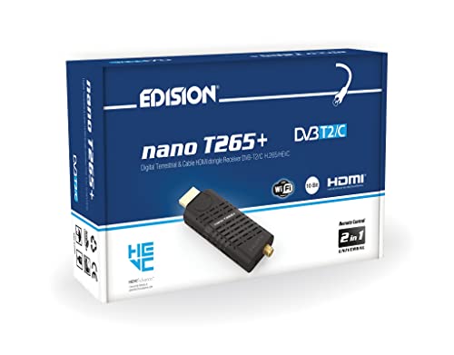 Edision Nano T265+ Terrestrischer DVB-T2 und Kabel...