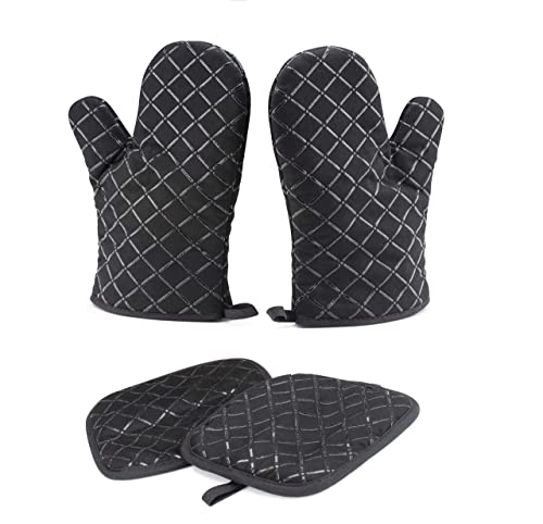 LS Industries Ofenhandschuhe Set mit Topflappen...