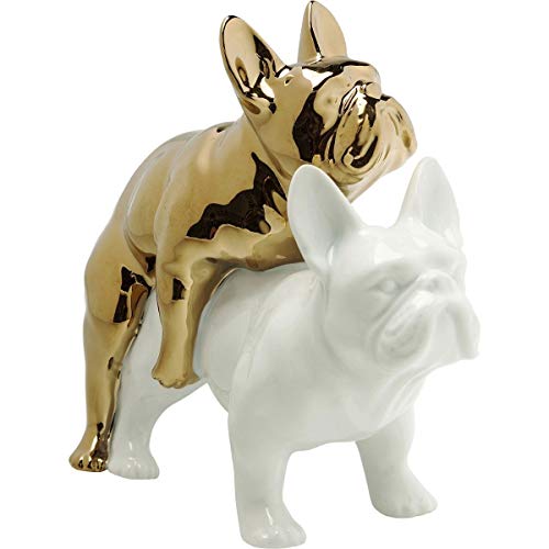 Kare 64626 Design Deko Figur Love Dogs, goldener...