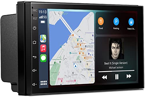Doppel DIN Autoradio, 7-Zoll-Touchscreen Bluetooth...